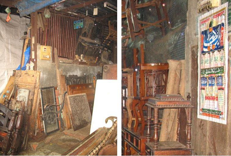 Buying antique and second hand furniture at Oshiwara Furniture Market in Mumbai (photo-feature ...